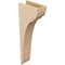 Ekena Millwork 5"W x 10"D x 30"H Thin Olympic Rough Cedar Woodgrain TimberThane Corbel, Primed Tan CORUR05X10X30OLYRCPR - alternate 4